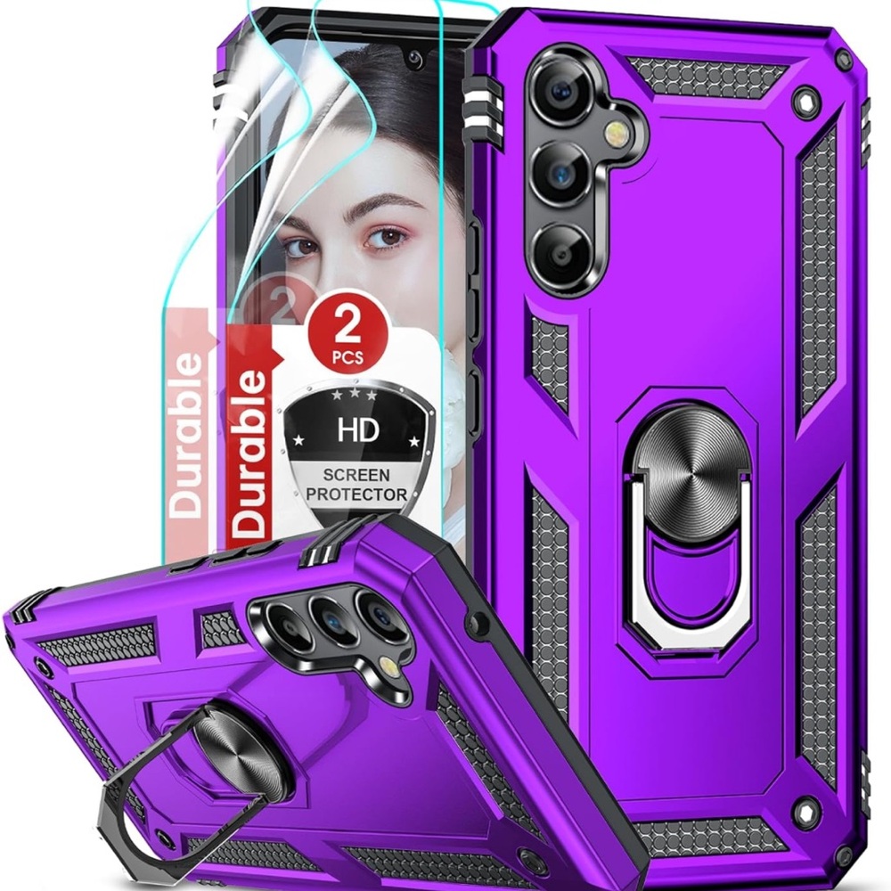 LeYi Case for Galaxy A34 5G, Samsung Galaxy A34 Case with Screen Protectors